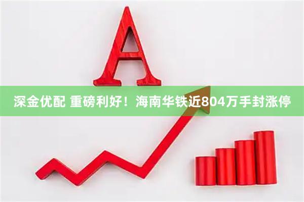深金优配 重磅利好！海南华铁近804万手封涨停