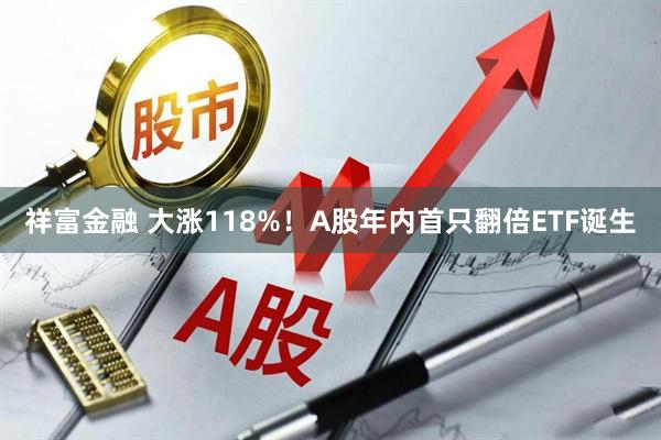祥富金融 大涨118%！A股年内首只翻倍ETF诞生
